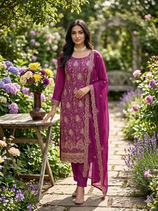 Unstitched_Vichitra_Silk_Embroidery_Work_Dress_Material_For_Her_With_4.10_Meter_Top_And_Bottom_With_1.50_Meter_Inner_And_2.10_Meter_Dupatta