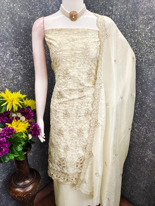 Unstitched_Vichitra_Silk_Embroidery_Work_Dress_Material_For_Her_With_4.10_Meter_Top_And_Bottom_With_1.50_Meter_Inner_And_2.10_Meter_Dupatta
