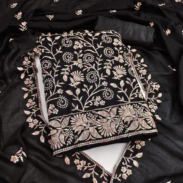 Unstitched_Vichitra_Silk_Embroidery_Work_Dress_Material_For_Her_With_4.10_Meter_Top_And_Bottom_With_1.50_Meter_Inner_And_2.10_Meter_Dupatta