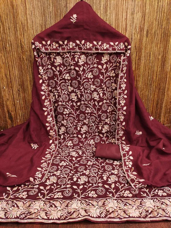 Unstitched_Vichitra_Silk_Embroidery_Work_Dress_Material_For_Her_With_4.10_Meter_Top_And_Bottom_With_1.50_Meter_Inner_And_2.10_Meter_Dupatta