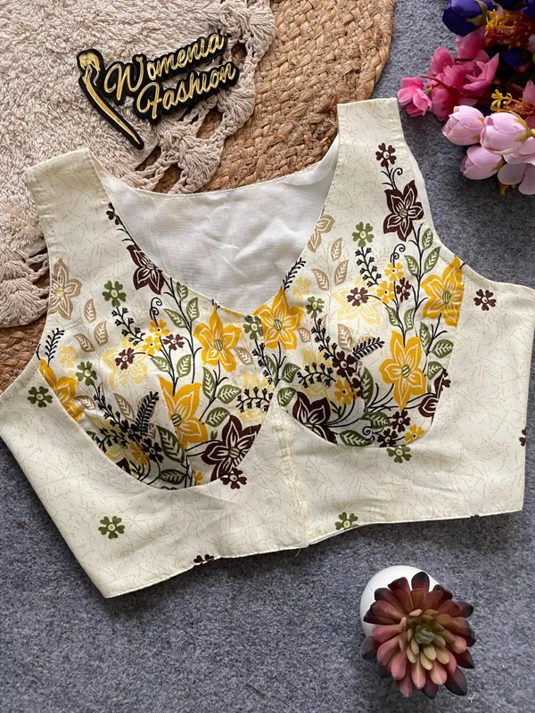 ELEGANT_KHADI_COTTON_BLOUSE_WITH_NATURE_INSPIRED_PRINT
