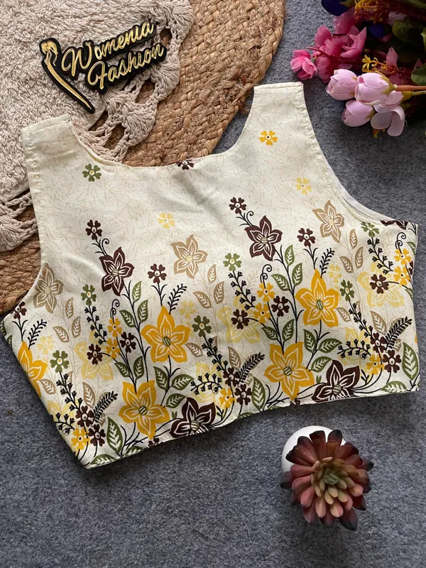 ELEGANT_KHADI_COTTON_BLOUSE_WITH_NATURE_INSPIRED_PRINT