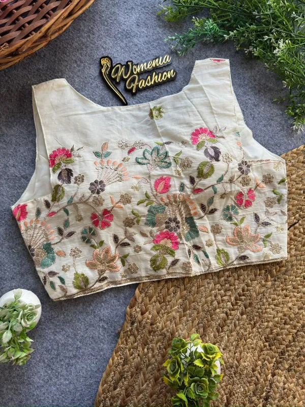 ELEGANT_KHADI_COTTON_BLOUSE_WITH_NATURE_INSPIRED_PRINT