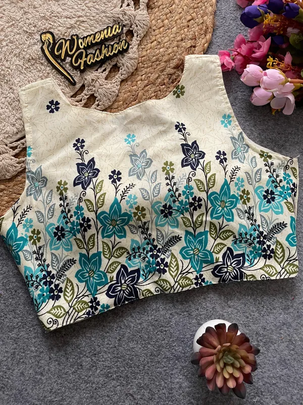 ELEGANT_KHADI_COTTON_BLOUSE_WITH_NATURE_INSPIRED_PRINT