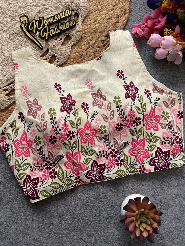 ELEGANT_KHADI_COTTON_BLOUSE_WITH_NATURE_INSPIRED_PRINT
