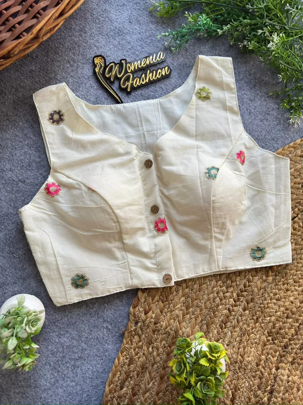 ELEGANT_KHADI_COTTON_BLOUSE_WITH_NATURE_INSPIRED_PRINT