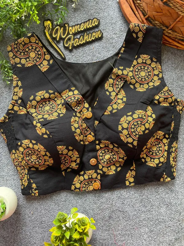 Flexifit_Handblock_Designer_Ajrakh_Cotton_Blouse