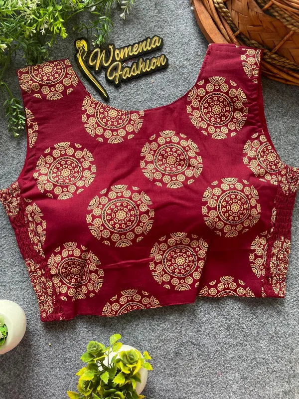 Flexifit_Handblock_Designer_Ajrakh_Cotton_Blouse