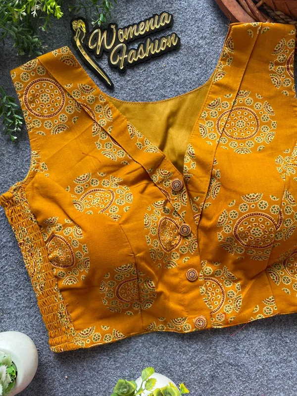 Flexifit_Handblock_Designer_Ajrakh_Cotton_Blouse