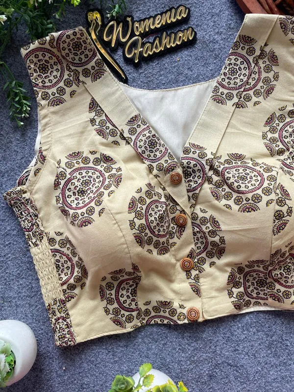 Flexifit_Handblock_Designer_Ajrakh_Cotton_Blouse