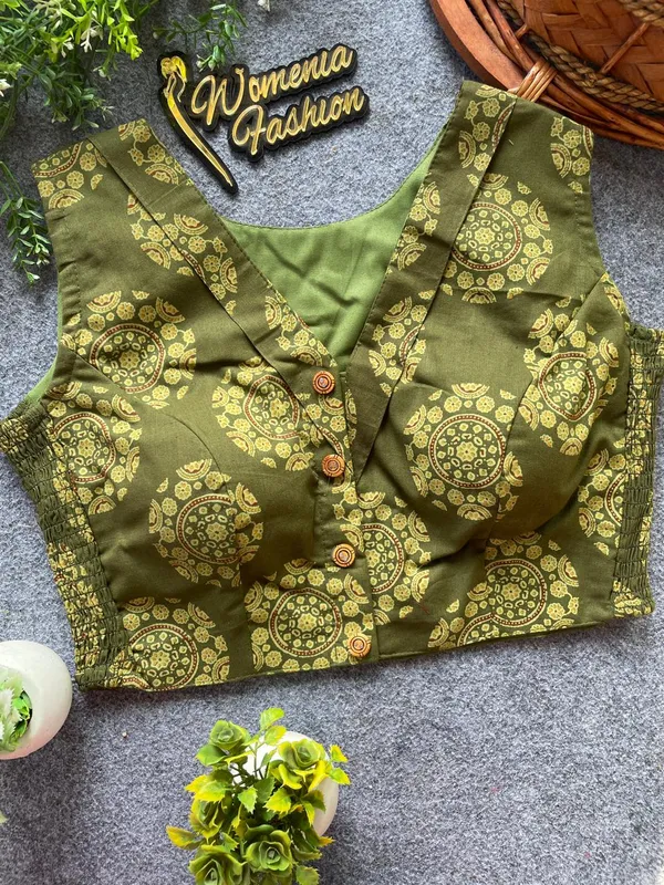 Flexifit_Handblock_Designer_Ajrakh_Cotton_Blouse