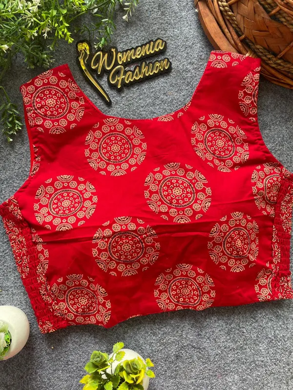 Flexifit_Handblock_Designer_Ajrakh_Cotton_Blouse