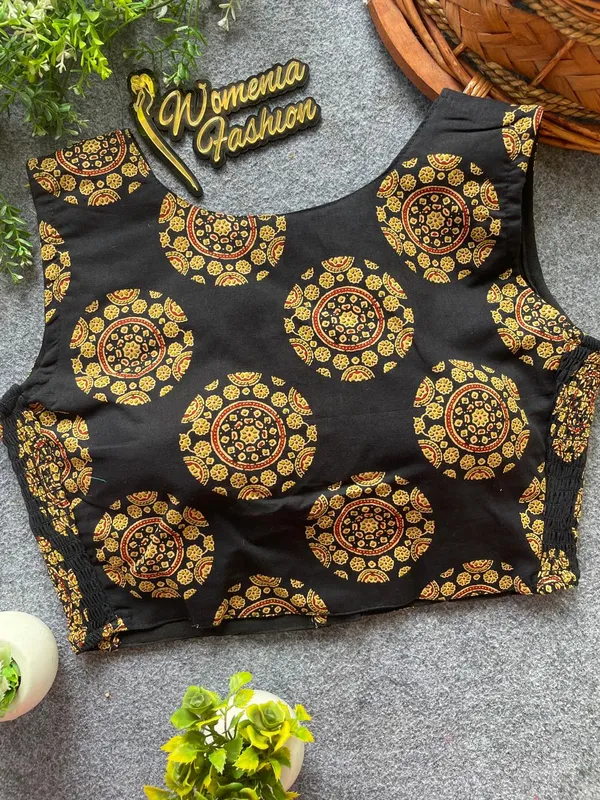 Flexifit_Handblock_Designer_Ajrakh_Cotton_Blouse