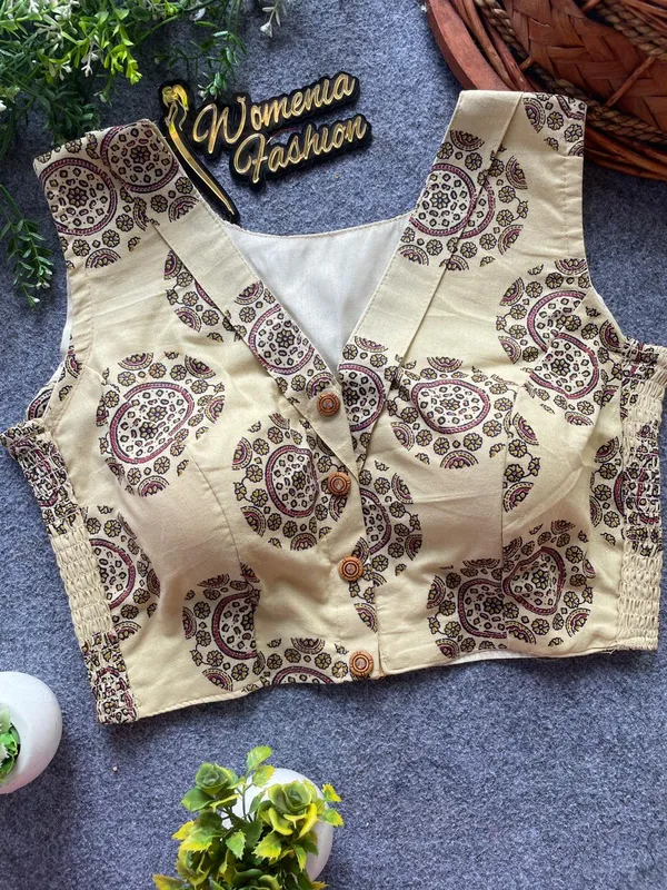 Flexifit_Handblock_Designer_Ajrakh_Cotton_Blouse