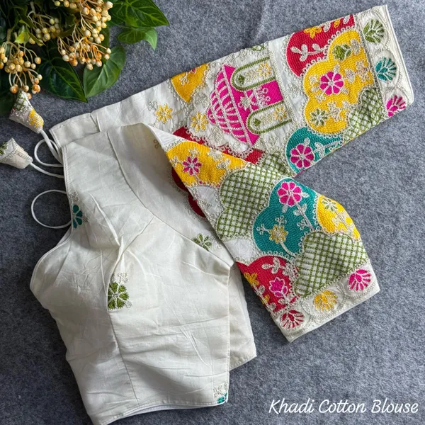 OFF_WHITE_PRESENTING_PURE_KHADI_COTTON_BLOUSE