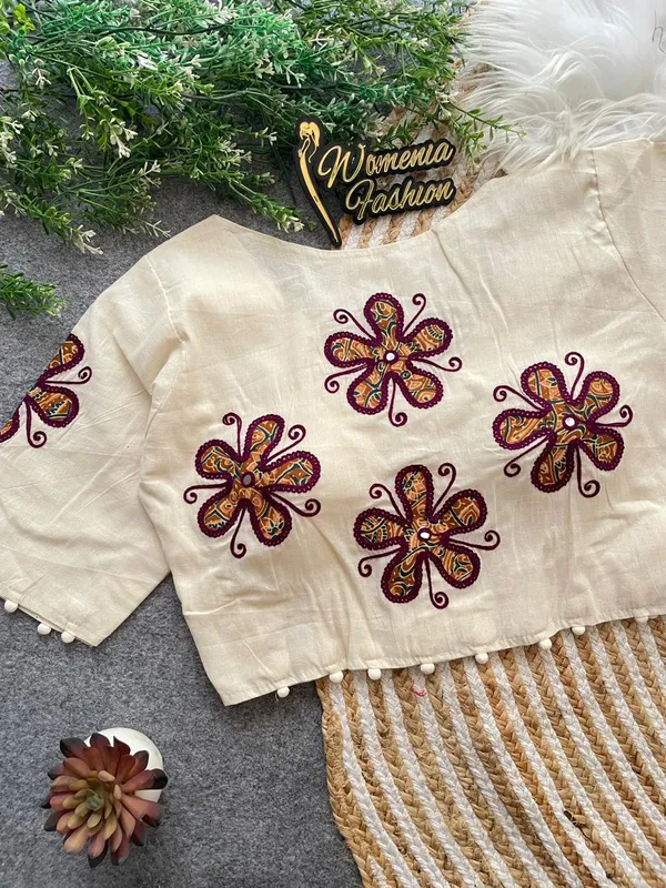Handcrafted_Floral_Embroidered_Khadi_Blous