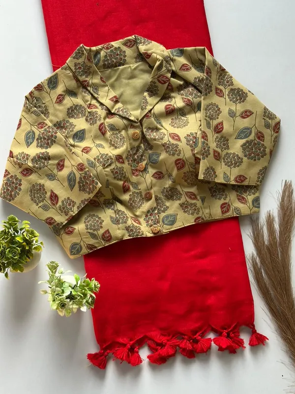 Khadi_Cotton_Saree_with_Ajarakh_cotton_Blouse