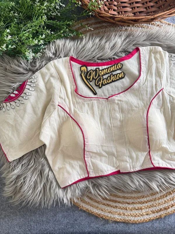 OFF_WHITE_PRESENTING_PURE_KHADI_COTTON_BLOUSE