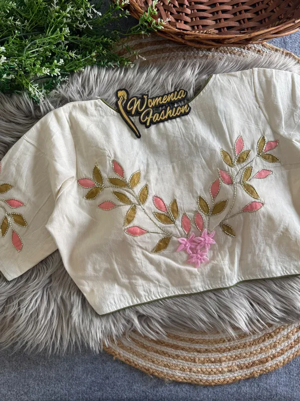 OFF_WHITE_PRESENTING_PURE_KHADI_COTTON_BLOUSE