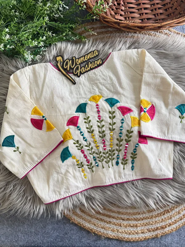 OFF_WHITE_PRESENTING_PURE_KHADI_COTTON_BLOUSE