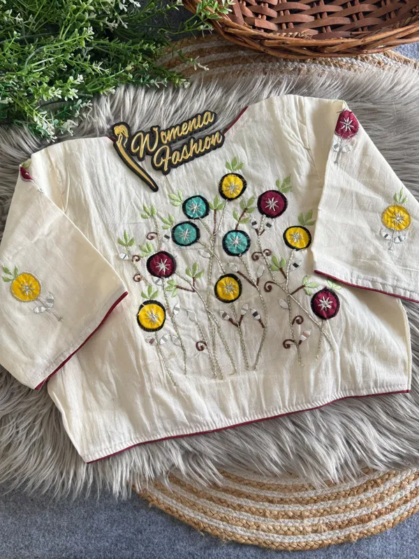 OFF_WHITE_PRESENTING_PURE_KHADI_COTTON_BLOUSE