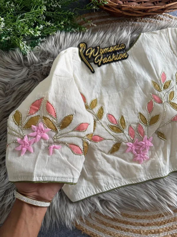OFF_WHITE_PRESENTING_PURE_KHADI_COTTON_BLOUSE