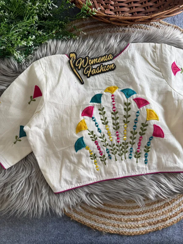 OFF_WHITE_PRESENTING_PURE_KHADI_COTTON_BLOUSE