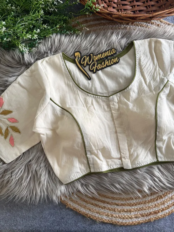 OFF_WHITE_PRESENTING_PURE_KHADI_COTTON_BLOUSE