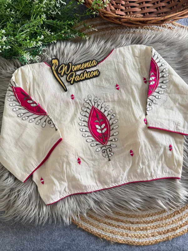 OFF_WHITE_PRESENTING_PURE_KHADI_COTTON_BLOUSE