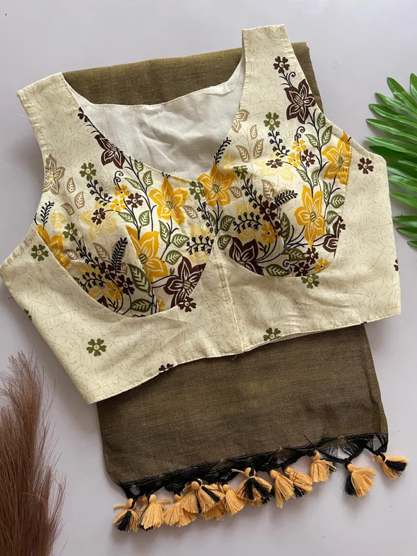 PRESENTING_DESIGNER_BLOUSE_WITH_KHADI_COTTON_SAREE