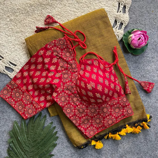 PRESENTING_PURE_COTTON_SAREE_WITH_BLOUSE_COLLECTION