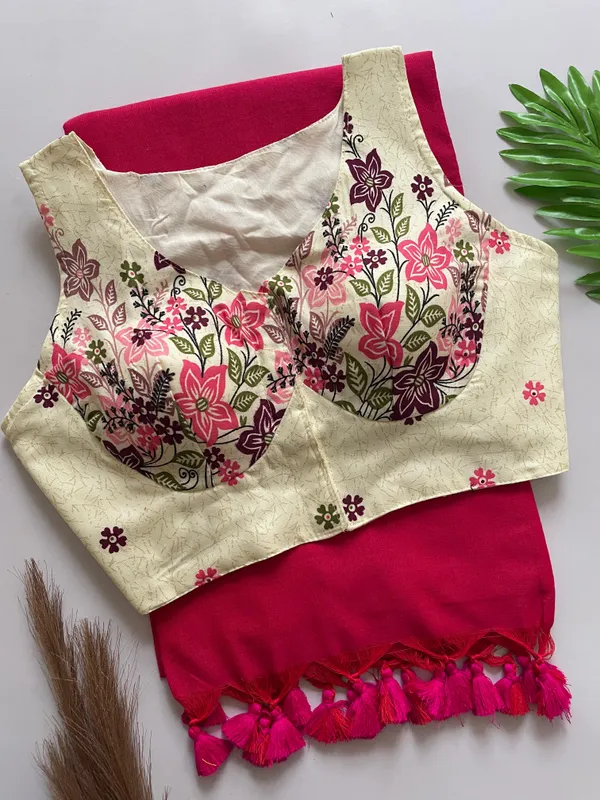 PRESENTING__DESIGNER_BLOUSE_WITH_KHADI_COTTON_SAREE_