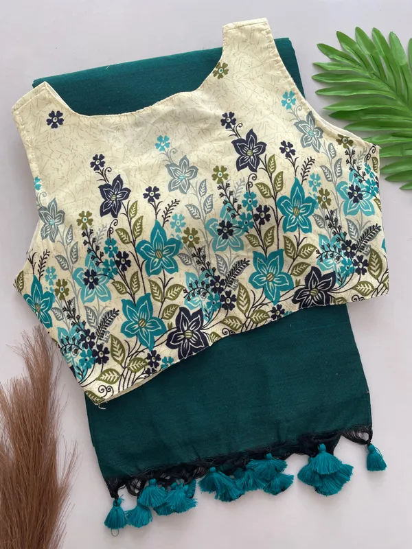 PRESENTING__DESIGNER_BLOUSE_WITH_KHADI_COTTON_SAREE_