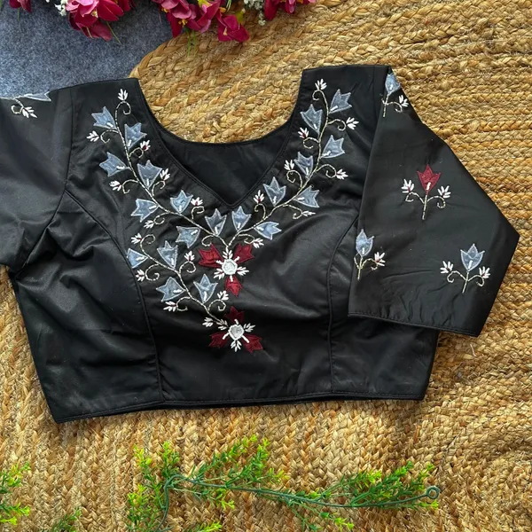 ROSHNI_BLACK_PRESENTING_NEW_HANDWORK_BLOUSE
