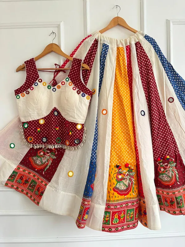Discover_the_charm_of_Ajrakh_and_Khadi_Cotton,_thoughtfully_brought_together_in_a_Lehenga_Choli_made_for_Navratri