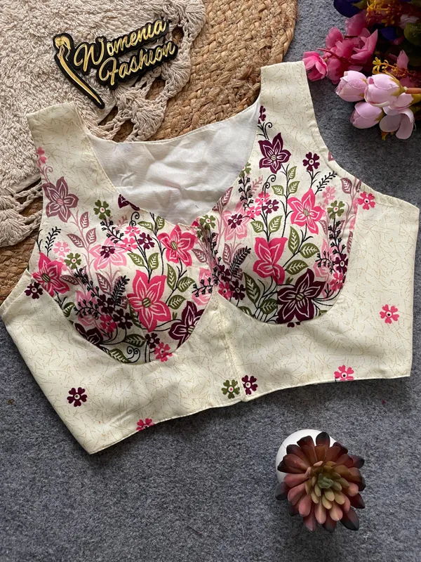 ELEGANT_KHADI_COTTON_BLOUSE_WITH_NATURE_INSPIRED_PRINT