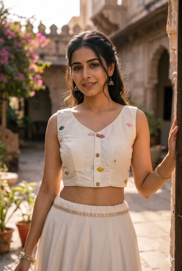 ELEGANT_KHADI_COTTON_BLOUSE_WITH_NATURE_INSPIRED_PRINT