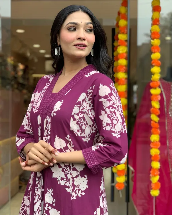Maroon_Kurta_Palazzo_&_Dupatta_Set_For_Women