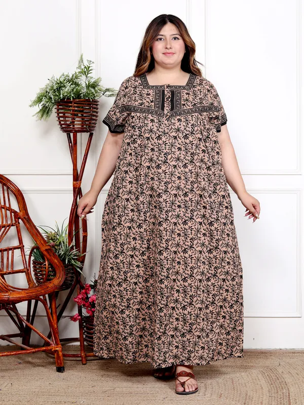 Stylish_&_Elegant_Women_Nighty_(Brown)