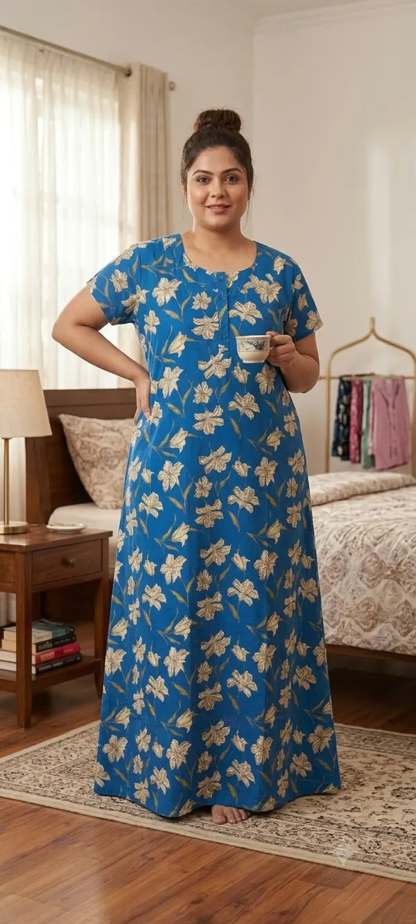 Stylish_&_Elegant_Women_Nighty_(Blue)