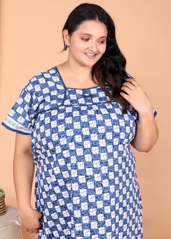Blue_Everyday_Cotton_Maxi_Printed_Stylised_Sleeves_Nighty_For_Women