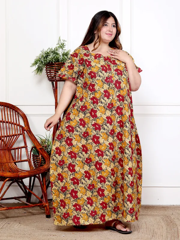 Stylish_&_Elegant_Women_Nighty_(Brown)