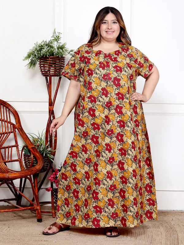 Stylish_&_Elegant_Women_Nighty_(Brown)
