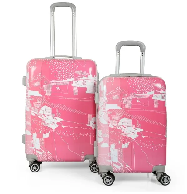 Pink_2Pc_Set_Trolley_Bag_(20/24_Inch)