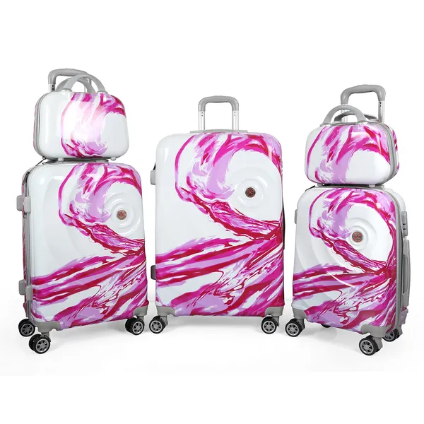 Pink_3Pc_Set_Trolley_Bag_Luggage_Suitcases_(20/24/28_inch)_with_2pc_Vanity_Bags