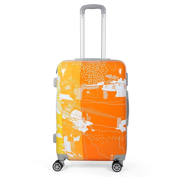 Set_of_4_Orange_Expandable_Handle_Luggage_Trolley_Bag_(24/28_Inch)_With_2_Pc_Vanity_Bag