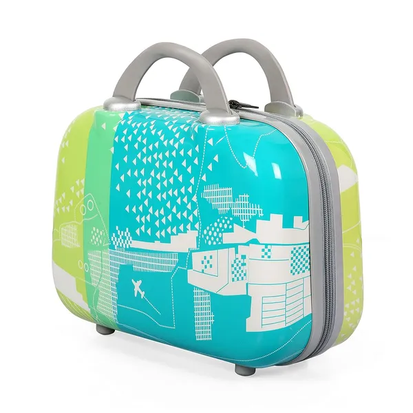 Light_Green_2Pc_Set_Trolley_Bag_(20/24_Inch)_With_2_Pc_Vanity_Bag