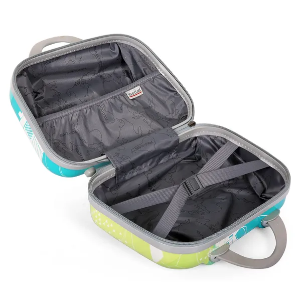 Green_2Pc_Set_Expandable_Handle_Luggage_Trolley_Bag_(24/28_inch)_with_2_Pc_Vanity_Bag