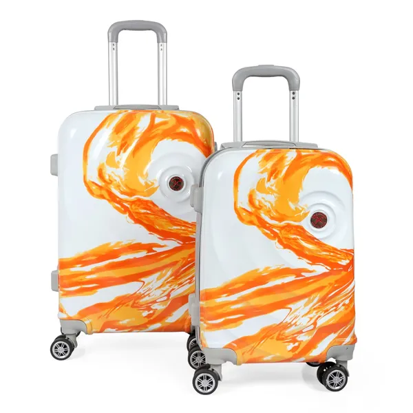 Set_of_2Pc_Orange__Trolley_Bag__(20/24_Inch)