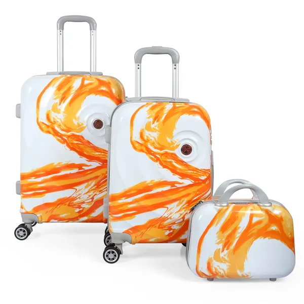 Orange_2Pc_Trolley_Bag_Set_(20/24_Inch)_With_1Pc_Vanity_Bag